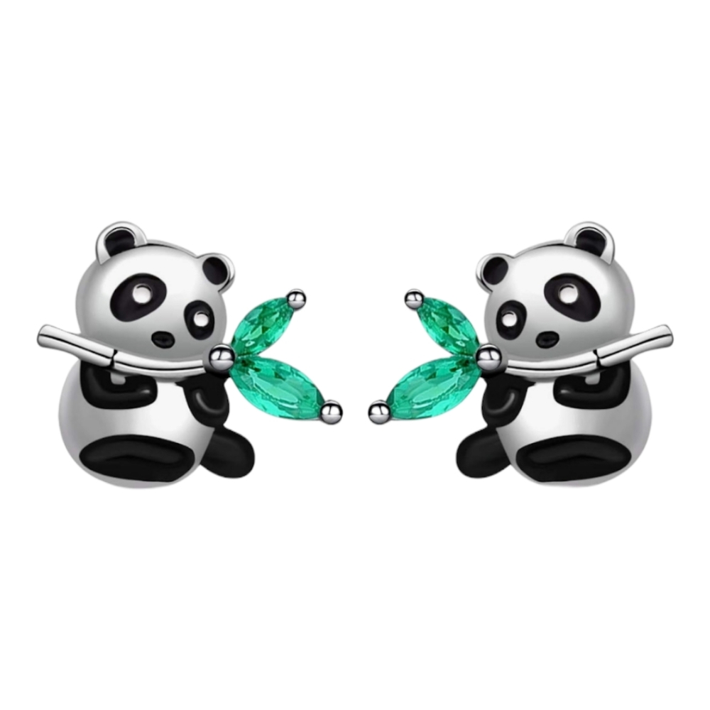 Dainty Panda Earring Studs | New without tag